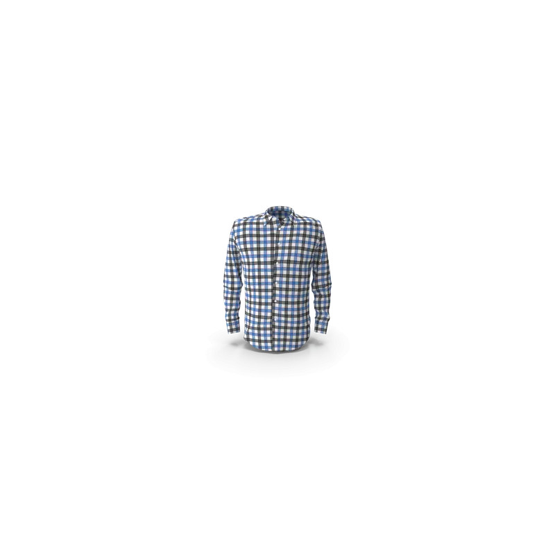 Blue & Black Check Shirt