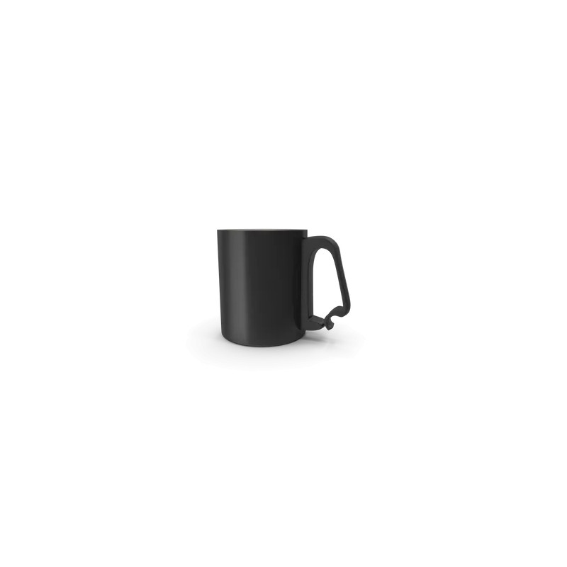 Black Aluminium Cup