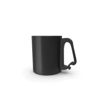 Black Aluminium Cup
